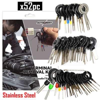 52 Car Terminal Removal Tool Electrical Wire Plug Connector Pin Extractor Kit-A 
