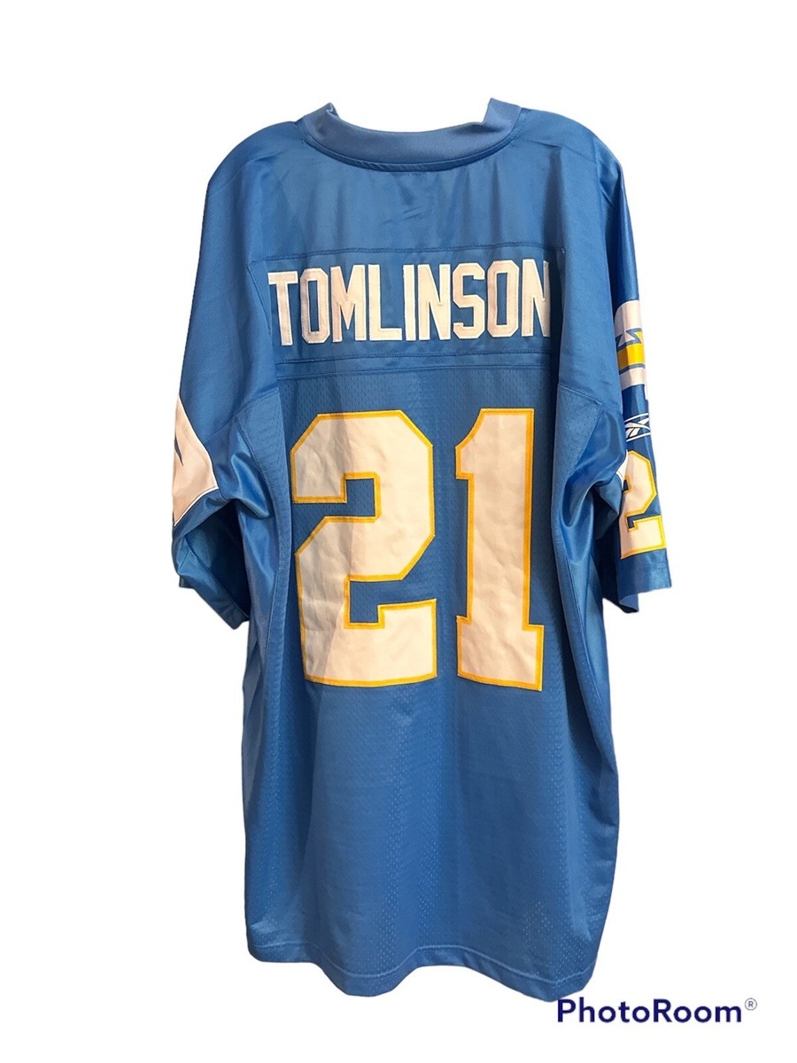 Reebok - NFL ロサンゼルスチャージャーズ TOMLINSON21 ゲームシャツ XL Reebok San Diego Chargers NFL #21 L Tomlinson football