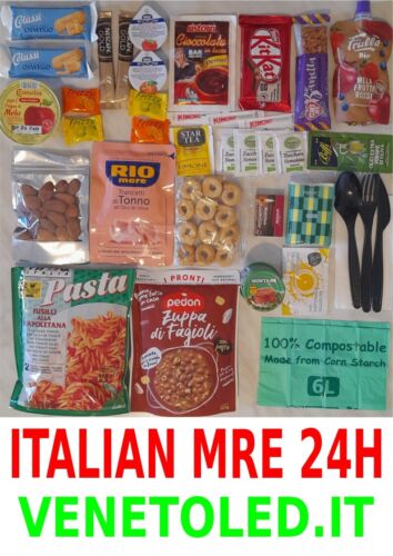 ITALIAN MRE PASTO PRONTO 1300 GR  MEAL READY TO EAT 3 PASTI + ACC.  - Foto 1 di 3