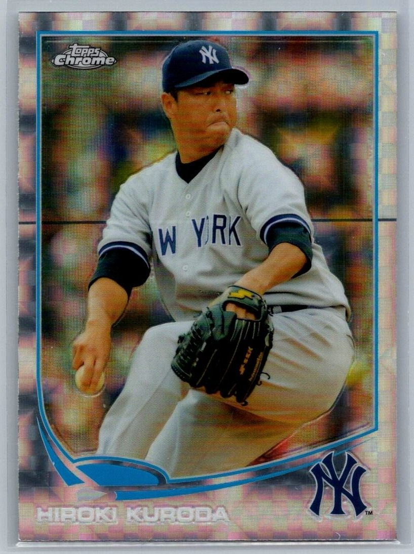 2013 Topps Chrome Xfractor Refractor #28 Hiroki Kuroda New York