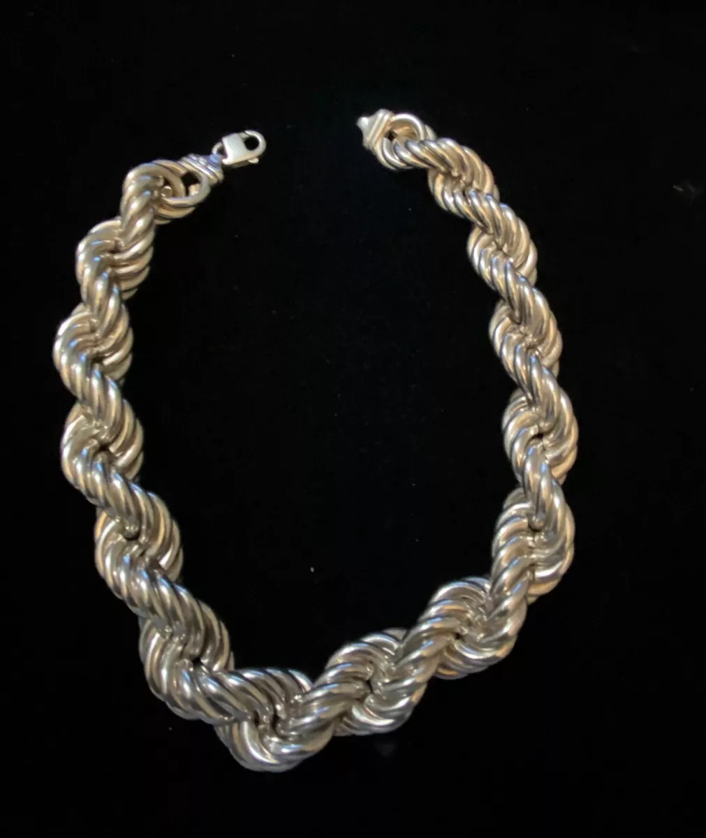 Sterling silver dookie rope cheap chain