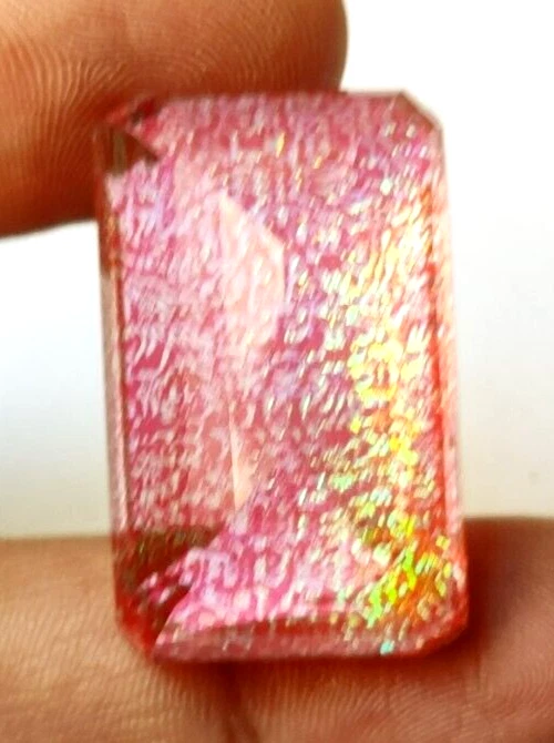 74.50 Ct. Large Monarch Fire Opel Emerald Cut Loose Gemstone for Ring & Pendant - Image 3 of 4