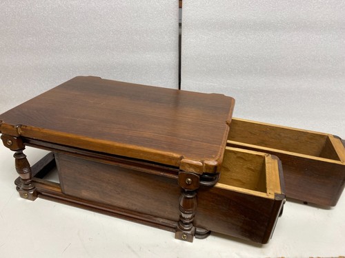 ORIGINAL SINGER SEWING MACHINE SET OF CARVING WOODEN DRAWERS. - Picture 8 of 9