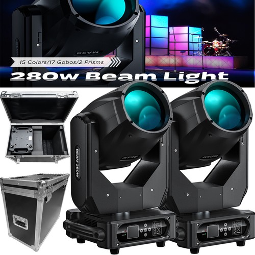 280W 10R Beam Sharpy Moving Head 17 Gobo Prisma luz de escenario DMX DJ faros - Imagen 1 de 29