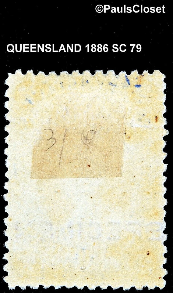 QUEENSLAND 1886 SC 79 REINA VICTORIA ESPÉCIMEN ULTRAMAR 2/- MHR EN MUY BUEN ESTADO Foto 2 de 2