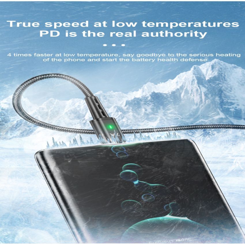 Mobile Phone Fast Charger 7A USB Type C Charging Cable For Android