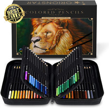 72 Colouring Pencils Set w/ Zipper Case for Adult Artist Drawing Shading Sketchi