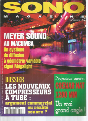 SONO MAGAZIN NR. 206 MEYER SOUND / NEUE RÖHRENKOMPRESSOREN / COEMAR NAT 1200MM