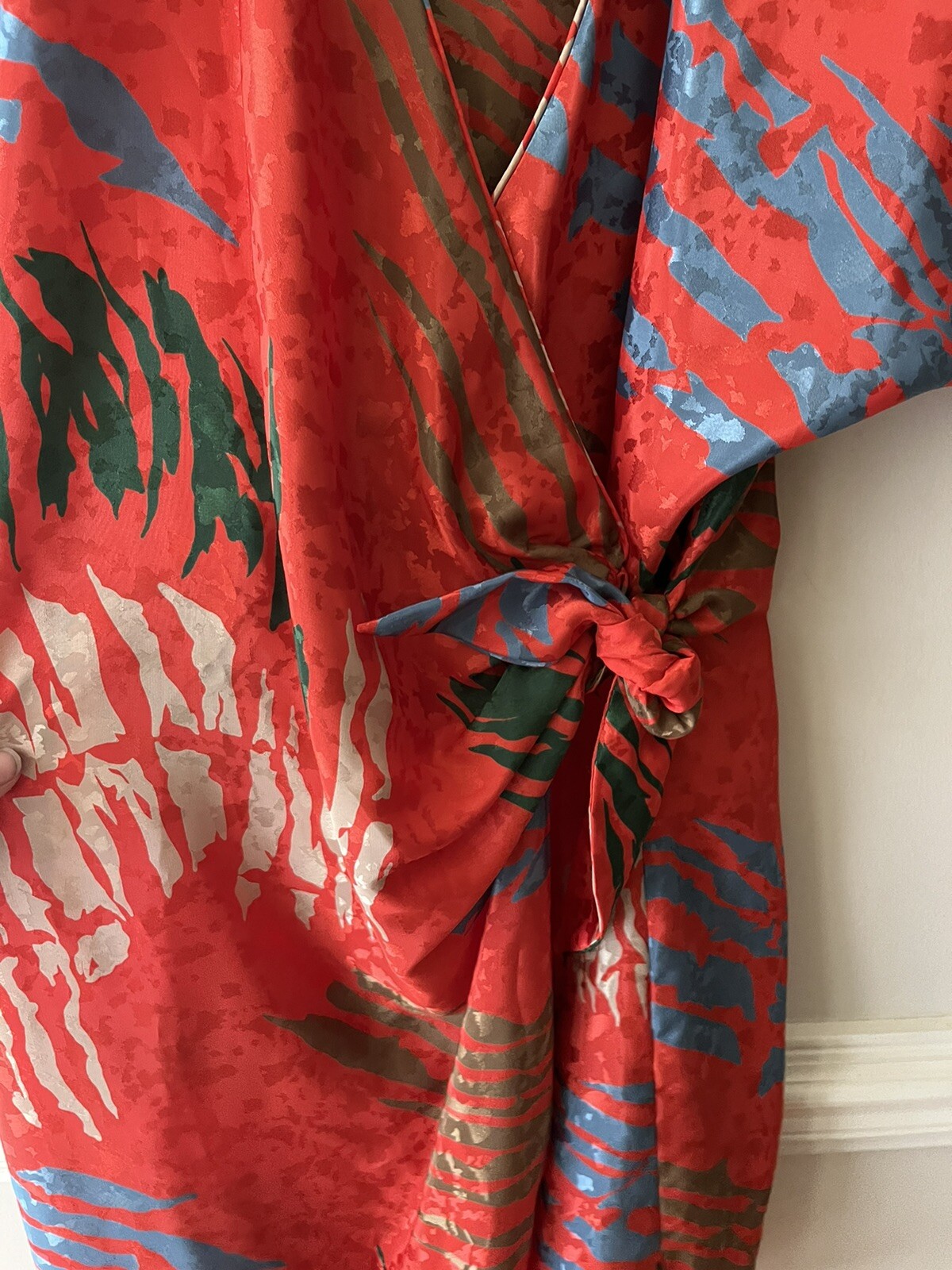 Vintage Act 1 New York Wrap Around Dress Red Colo… - image 7