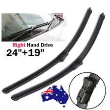 Front Windscreen Flat Window 2x Wiper Blades For VW Passat B6 Golf5/6 24"19" AU