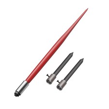 Hay Bale Spear 49 Inch Hay Fork with 2 Stabilizers Spears Fork for Tractor