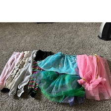 Kids Tights and Tutu Skirt Set Sparkle Fairy Princess Dress Up Costume