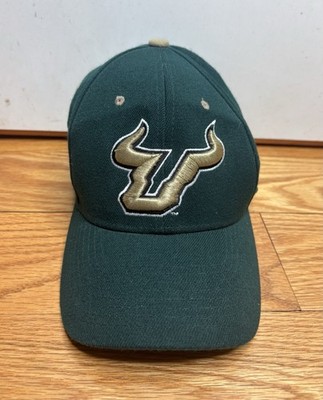 USF South Florida Bulls Hat Cap Strap Zephyr Z Hat Size Small Green NCAA College