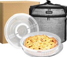 2 pack pie carrier with lid and handle,of insulated bag,pie carriers