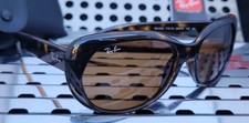 New Ray Ban JACKIE OHH RB4325 710/73 Sunglasses Light Havana w/ Dark Brown