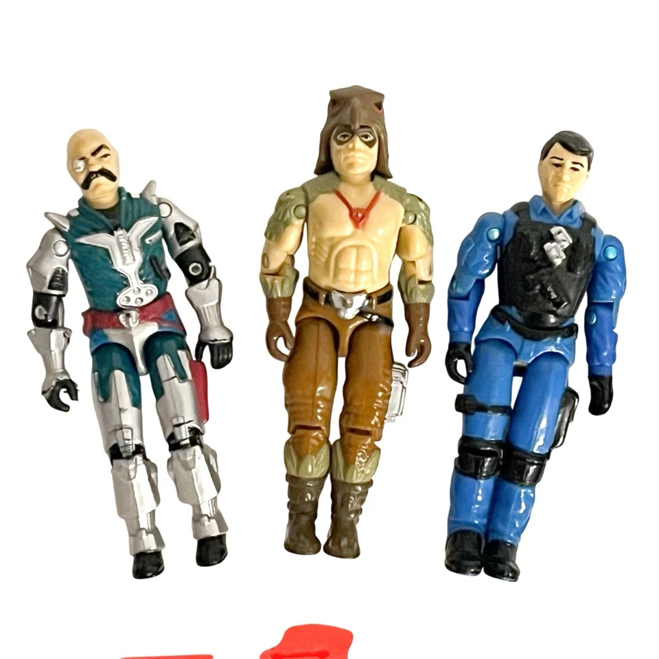 G.I. "Lote mixto de 17 piezas de figuras Joe Chap Mei, Lanard, armas de colección 1987-2000" Foto 3 de 4