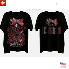 Trending New Retro Ghost Band Tour Shirt 2025, Ghost Skeletour 2025 Shirt