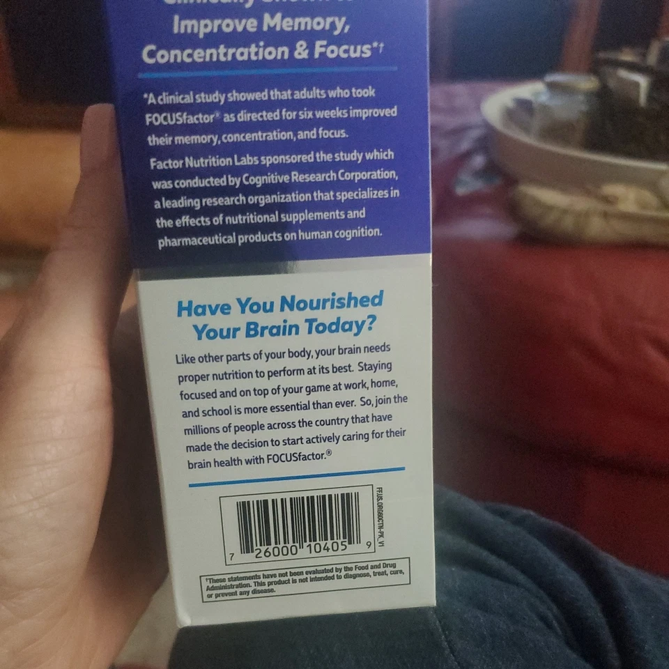 Multivitamínico Completo Focus Factor Nutrition For The Brain Fórmula Original 60ct Foto 2 de 4