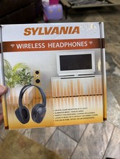 New Sylvania SYL-WH930GB Wireless Headphones 100 Ft. Range - Open Box