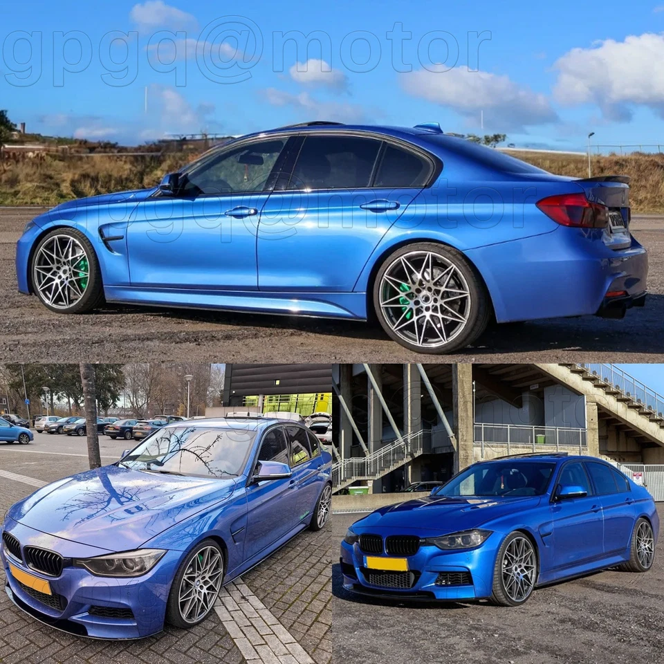 For BMW F30 F31 3 Series M Sport 12-18 Gloss Black Side Skirt Extension Splitter - Image 2 of 2