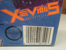 Nintendo Nes - Xevious The Avenger - Game and Box - Tested Working