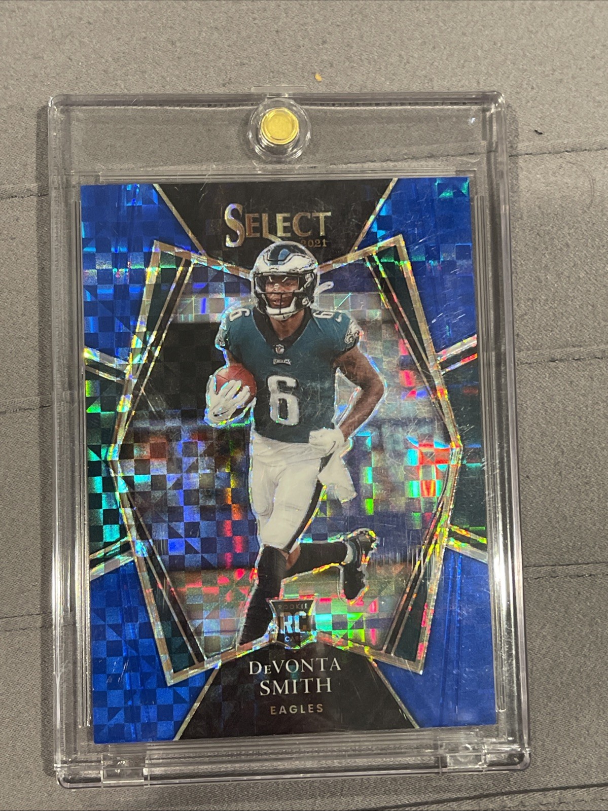2021 Panini Select - Premier Level Devonta Smith #149 Blue Prizm /149 (RC)