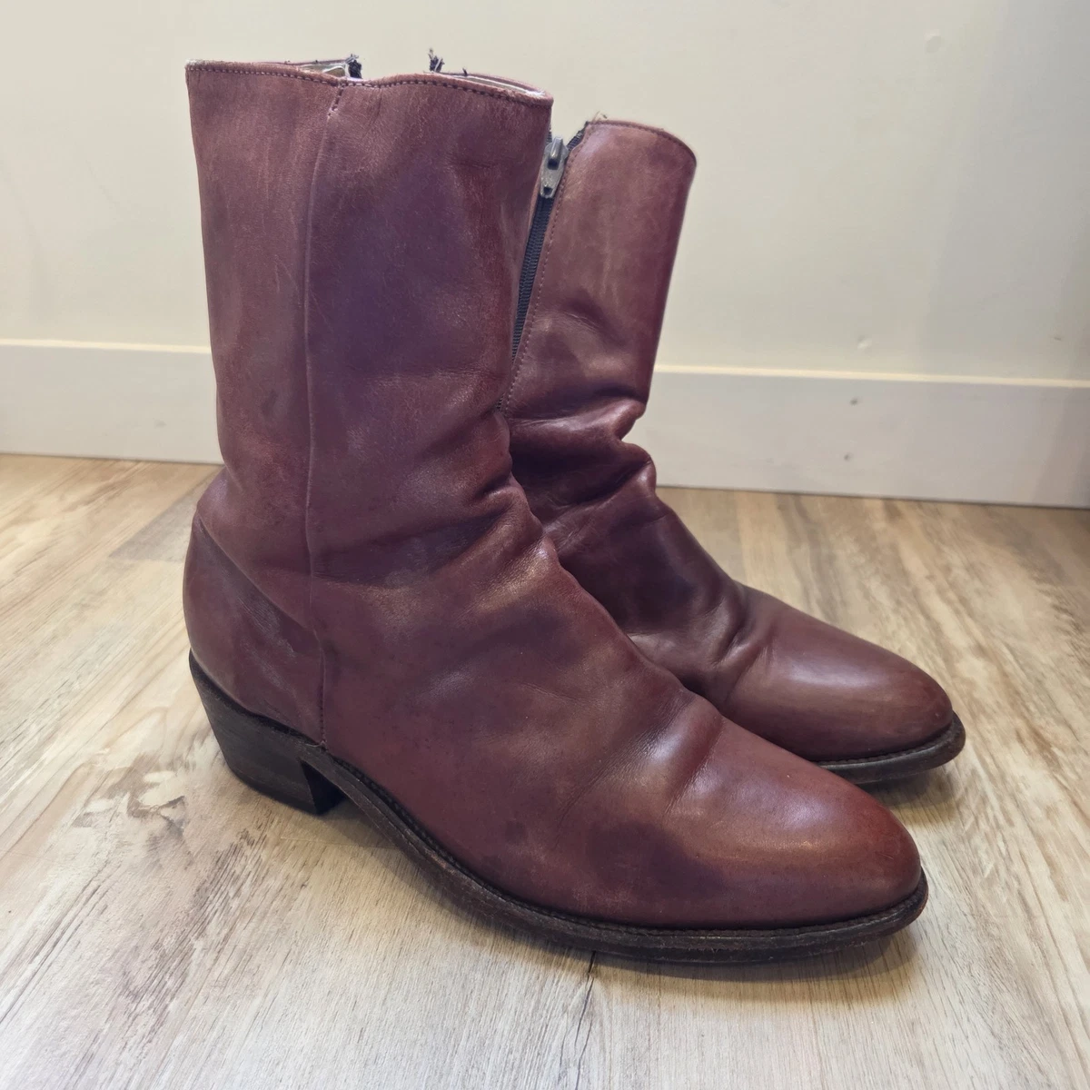Vintage Frye Campus Boots In Men