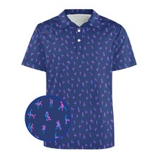 Mens Polo Shirt Funny Noveltyes Golf Tennis Sport T-Shirt,Soft Breathable Ela...