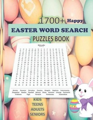 Happy Easter Word Search Puzzles Book: 100 Puzzles 1700+ Easter words Across 10 