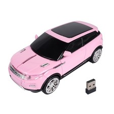 Pink Mini Cool SUV Car Shaped Wireless Mouse Portable 2.4GHz Optical
