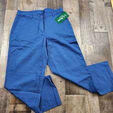 Womens LL Bean size 6 Petite Favorite Fit Blue Cotton Chino Pants 27.5" inseam