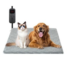 Cat Heating Pad, 6 Adjustable Temperature 5 Timer Options, 17.7'' x 17.7'' ...