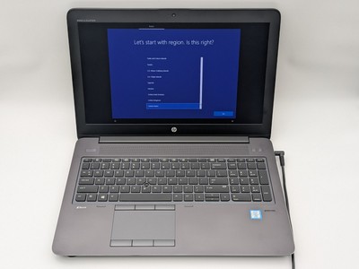 HP ZBook G4 15'' FHD I7-7820HQ 512GB 16GB W10P Quadro M1200 Backlit FP Reader