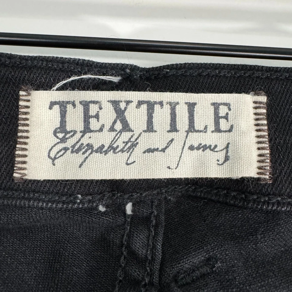 Jeans skinny cravejado têxtil Elizabeth and James Debbie preto feminino tamanho 31 - Imagem 3 de 4