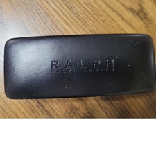 Ralph Ralph Lauren Black Hardshell Eyeglasses Sunglasses Case Red Logo Interior