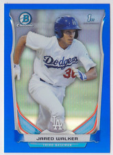 2014 Bowman Chrome Draft Blue Refractor #130 Jared Walker 1st Dodgers /399