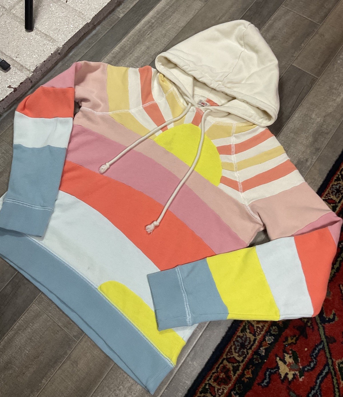 Faherty Soleil Sunshine Patchwork Colorful Women’… - image 2