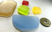 rare color Genuine Surf Tumbled sea glass from japan  small to medium
