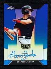 2018 Leaf Metal Draft Blue 10/35 Greyson Jenista #BA-GJ1 Auto v1x
