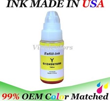 Vivid Colors Refill Ink compatible with Canon Mega tank GI-290 Yellow