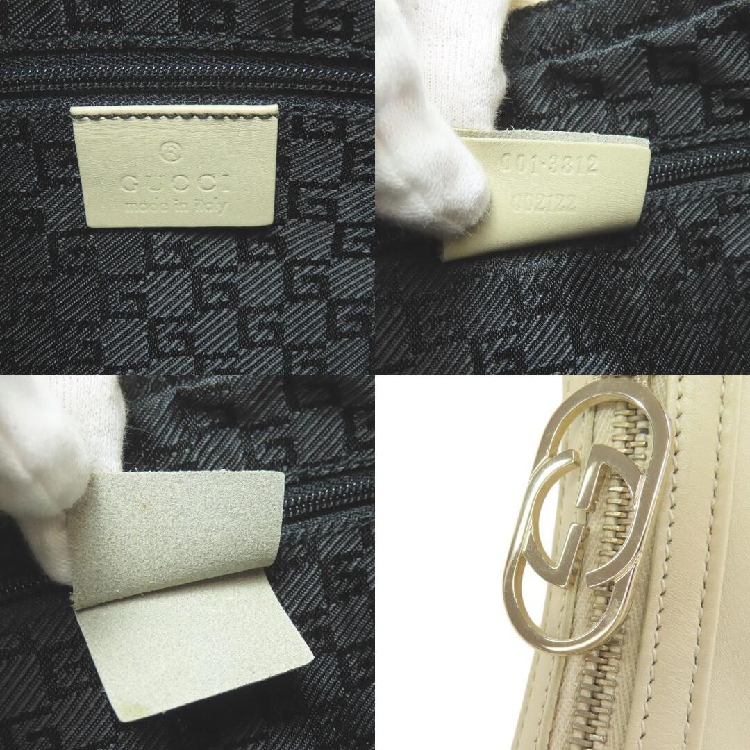 GUCCI Women's Leather One Shoulder Bag Ivory Used Shoulder Bag, 15x26.5cm thumbnail 7