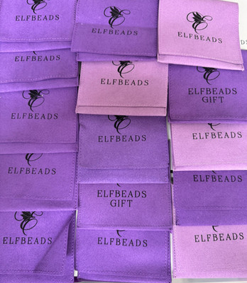 ELFBEADS LOT of 15 SUEDE gift bags