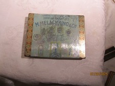 Vintage M. Melachrino & Co Egyptian Cigarettes Case Tin Made in USA