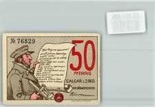 39724809 - 4192 Kalkar 50 Pfennig voucher No. 76829 1922