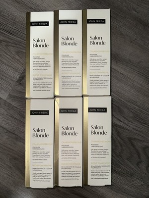 6x John Frieda Salon Blonde Champagnerblond Pflegende Farbveredelung NEU OVP