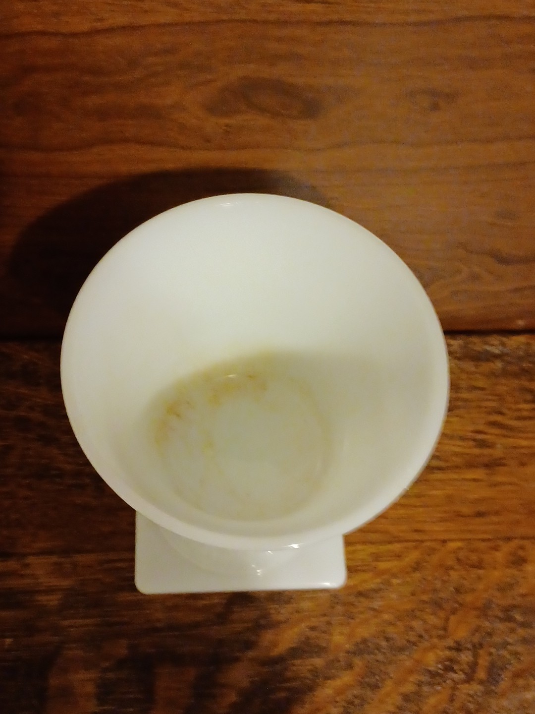 Vtg E.O. Brody Milk Glass Pedestal Planter Model MJ-44 Made In The USA No Chips!