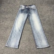 AMIRI Jeans Youth 12Y Blue Straight Leg Stretch Denim Light Wash Casual