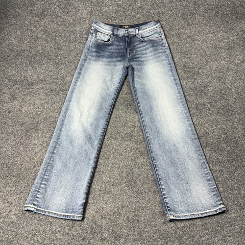 AMIRI Jeans Youth 12Y Blue Straight Leg Stretch Denim Light Wash Casual