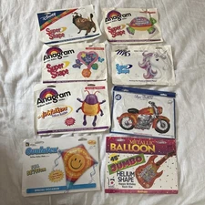 Anagram Mylar Ballon Lot Of 8 Various Characters.  All Sealed New