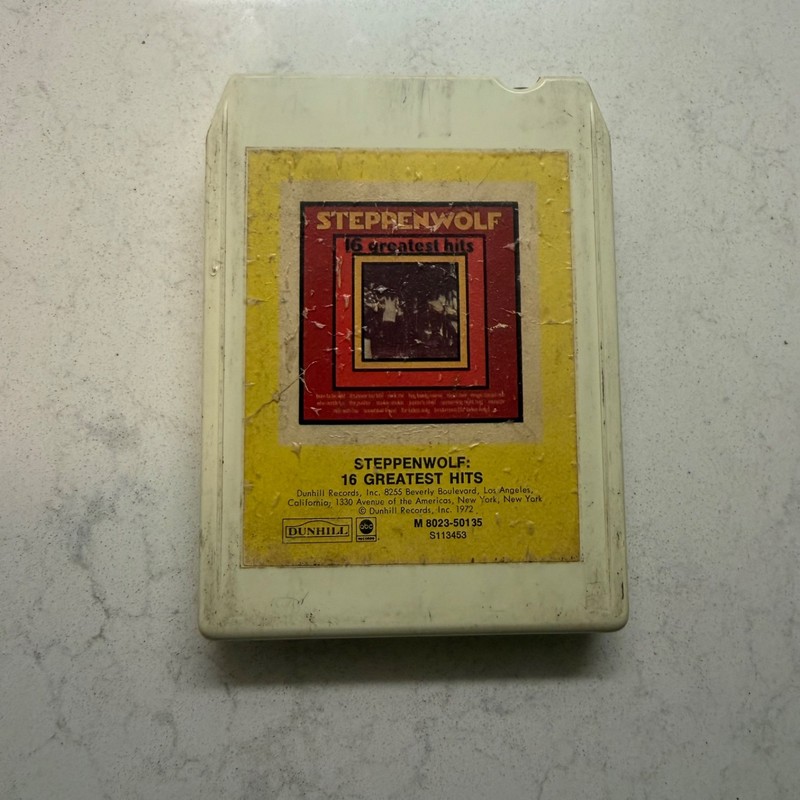 Rare White Copy Steppenwolf 16 Greatest hits Dunhill Records 8 Track 1972 S11345
